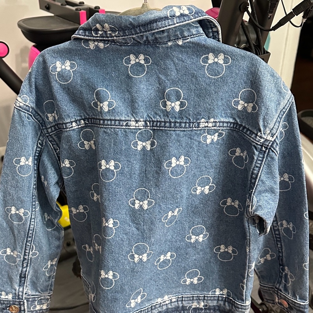Disney Minnie Mouse Girls' Denim Jacket - Blue - Picture 3 of 6